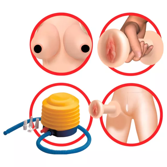 Pipedream Hannah Harper - poupée sexuelle taille réelle - visage 3D