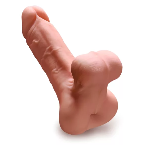 PDX Reach Around - Masturbateur 2-en-1 vagin/anal et gaine pénienne (couleur chair)