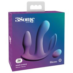 3Some Total Extase - Vibromasseur Triple Sans Fil (Violet)