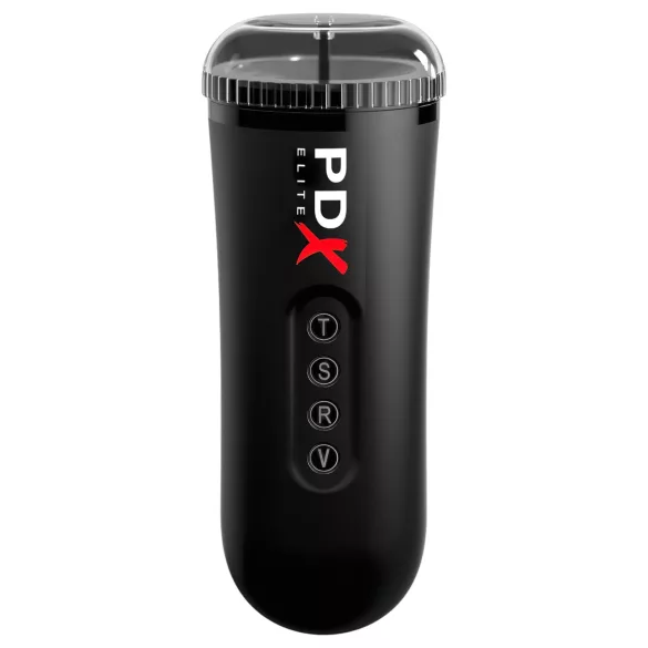PDX Moto Blower - masturbateur aspirant et vibrant (noir)