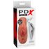 PDX Double Stroker - Masturbateur 2-en-1 réaliste (teinte naturelle foncée)