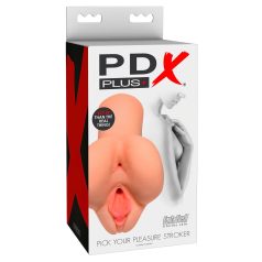   PDX Choisissez Votre Plaisir - Masturbateur 2en1 Réaliste (Naturel)