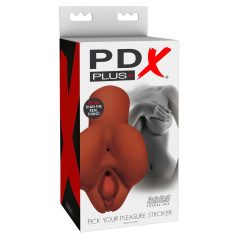   PDX Choisissez Votre Plaisir - Masturbateur 2-en-1 réaliste (brun)