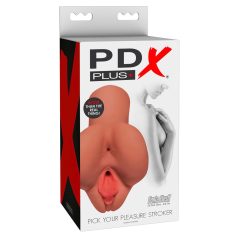   PDX Pick Your Pleasure - Masturbateur 2en1 vagin et anus (naturel)
