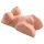 Pipedream DD - masturbateur torse vibrant 2en1 - matière réaliste beige