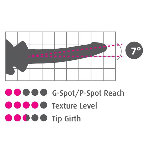 Icicles No. 86 - gode en verre pénis - rose