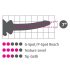 Icicles No. 86 - Dildo en verre rose (forme pénis)