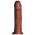 King Cock Plus 7,5 - Vibromasseur réaliste à testicules (brun)