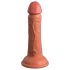 King Cock Elite 6 - godemichet réaliste ventouse (15cm) - foncé