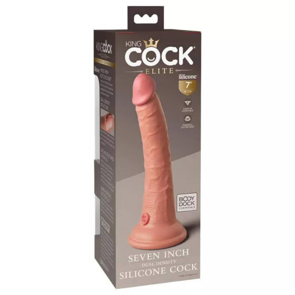 King Cock Elite - gode réaliste ventouse 18cm - couleur chair