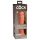 King Cock Elite 8 - godemichet avec ventouse (20cm) - naturel foncé