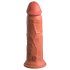 King Cock Elite 8 - godemichet ventouse (20cm) - naturel foncé
