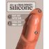 King Cock Elite 8 - godemichet avec ventouse (20cm) - naturel foncé