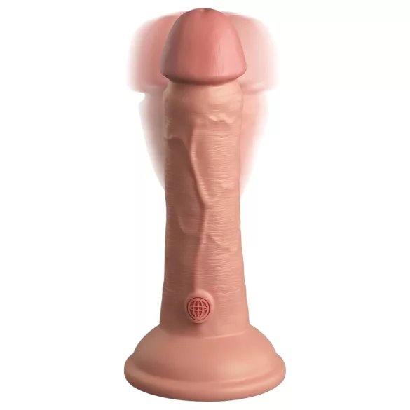 King Cock Elite 6 - gode vibrant ventouse 15cm - couleur chair