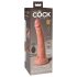 King Cock Elite 7 - Vibromasseur 18cm avec ventouse et télécommande - Naturel
