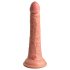 King Cock Elite 7 - Vibromasseur 18cm avec ventouse et télécommande - Naturel