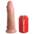 King Cock Elite 8 - vibromasseur ventouse (20cm) - naturel