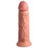 King Cock Elite 8 - vibromasseur ventouse (20cm) - naturel