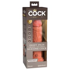   King Cock Elite 8 - Vibrateur réaliste 20cm (naturel foncé)
