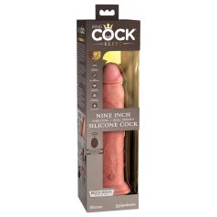 King Cock Elite 9 - vibrateur ventouse 23cm - naturel