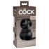 King Cock Crown Jewels - anneau vibrant (noir)