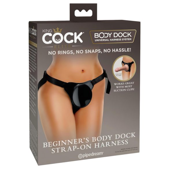 King Cock Elite Beginner's - Harnais avec gode (noir)