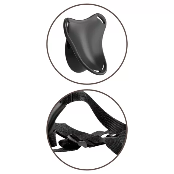 King Cock Elite - gode ceinture débutant - harnais noir