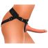 King Cock Elite Comfy - Harnais avec godemichet amovible (teint naturel foncé)