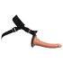 King Cock Elite Comfy - Harnais avec godemichet amovible (teint naturel foncé)