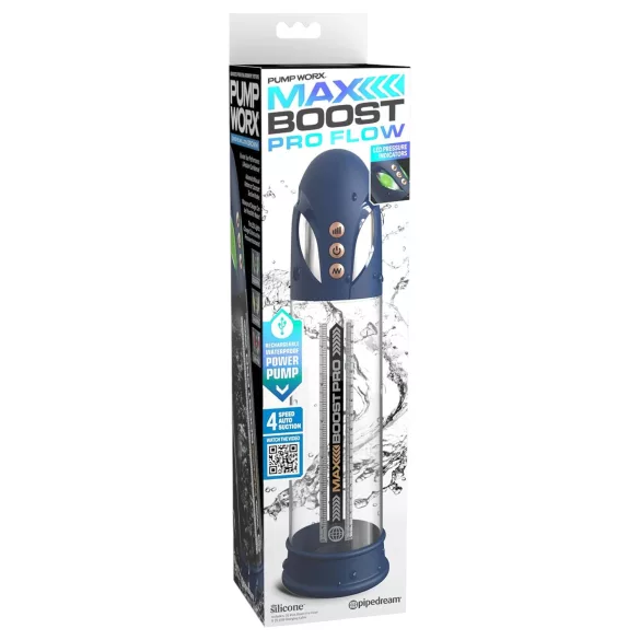 Pump Worx - pompe pénis automatique - bleu