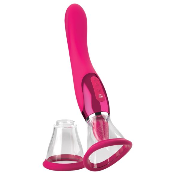 JimmyJane Apex - Vibromasseur 2en1 avec langue (rose)