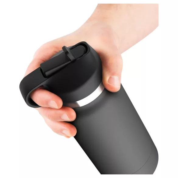 Pussy Flask Secret Delight - vagin artificiel en gourde (noir-marron)