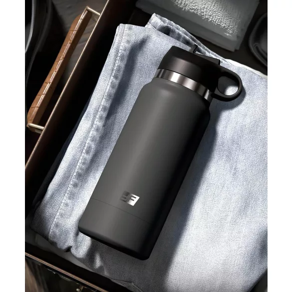 Pussy Flask Secret Delight - vagin artificiel en gourde (noir-marron)