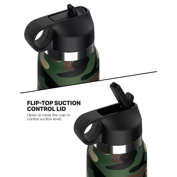 PDX - Fap Flask Happy Camper - masturbateur en gourde (vert-noir)