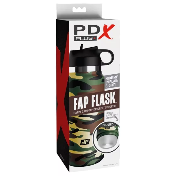 PDX - Fap Flask Happy Camper - masturbateur en gourde (vert-noir)