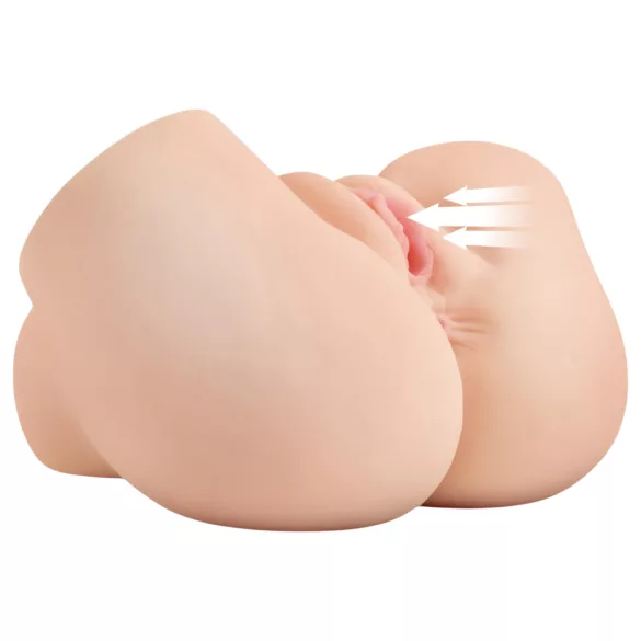 PDX Elite - masturbateur 2-en-1 à succion et vibration (couleur chair)