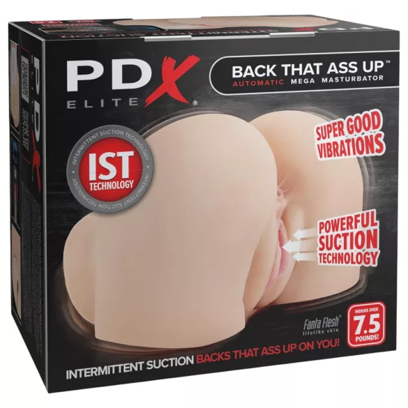 PDX Elite - masturbateur 2-en-1 à succion et vibration (couleur chair)