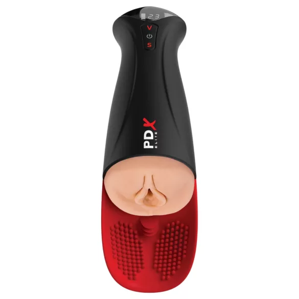 PDX Elite Fuck-O-Mat Pro XL - masturbateur vibrant à succion stimulée (noir)