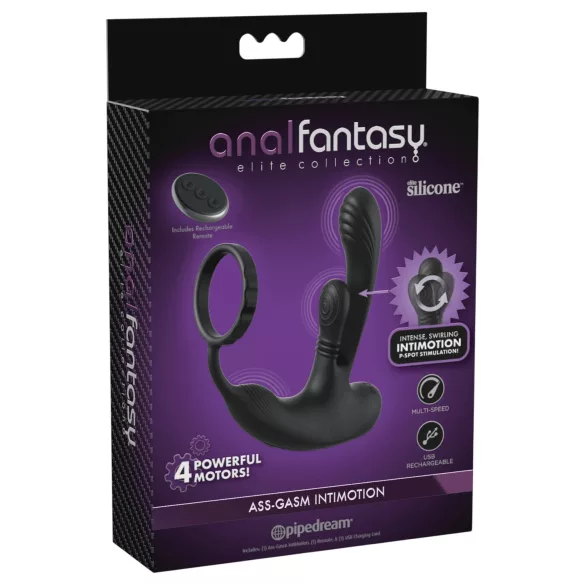 Anal Fantasy Ass-Gasm IntiMotion - vibromasseur anal et prostatique (noir)