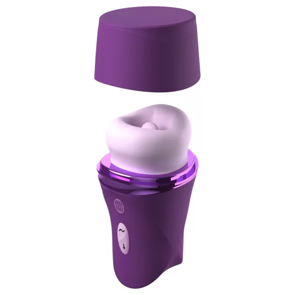 Fantasy For Her Lush Kiss Plush - stimulateur clitoridien succion et langue (violet)