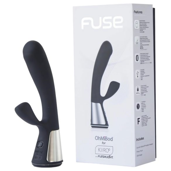 Fleshlight OHMIBOD Kiiroo - vibromasseur intelligent avec bras clitoridien (noir)