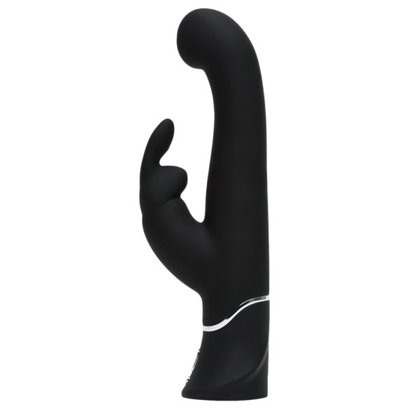 Happyrabbit point G - vibromasseur rechargeable noir avec stimulateur clitoridien
