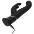 Happyrabbit point G - vibromasseur rechargeable noir avec stimulateur clitoridien
