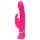 Happyrabbit Double Densité - vibromasseur étanche avec stimulateur rose