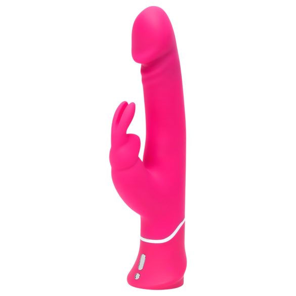Happyrabbit Double Densité - vibromasseur étanche avec stimulateur rose