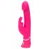 Happyrabbit Double Densité - vibromasseur étanche avec stimulateur rose