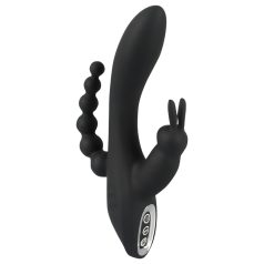   SMILE Triple - Vibromasseur étanche à 3 branches, rechargeable (noir)