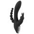SMILE Triple - Vibromasseur étanche à 3 branches, rechargeable (noir)