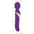 Javida Wand & Pearl - 2en1 vibromasseur massant (violet)
