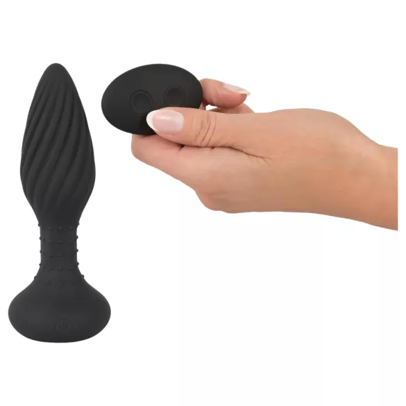 ANOS - vibromasseur anal à perles rotatives - noir